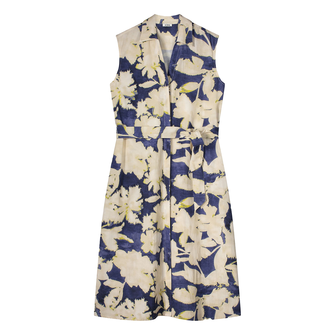 Kyra Dames Jurk Kaira Blauw dessin