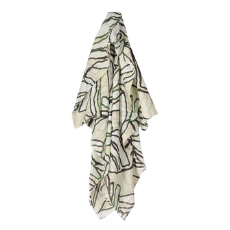Kyra dames shawl Bruin dessin