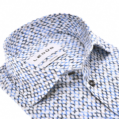 Ledub Heren Overhemd 0142821 Aqua