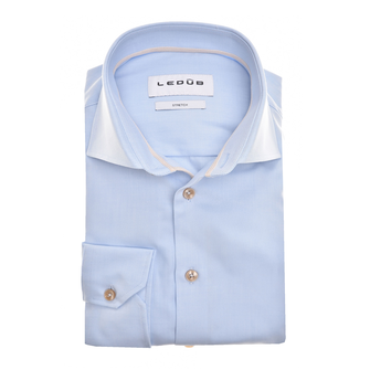 Ledub Heren Overhemd 0142832 Bleu