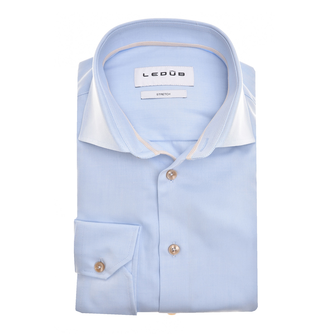 Ledub Heren Overhemd 0142833 Bleu