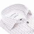 Ledub Heren Overhemd 0142838 WIT DESSIN
