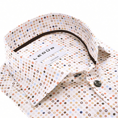 Ledub Heren Overhemd 0142905 Beige