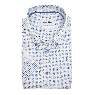 Ledub Heren Overhemd 0142906 Bleu