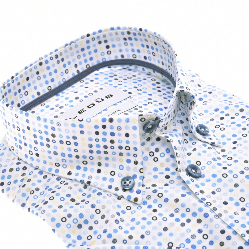 Ledub Heren Overhemd 0142906 Bleu