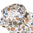 Ledub Heren Overhemd 0142985 Taupe