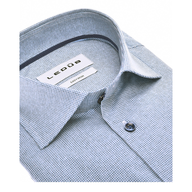 Ledub Heren Overhemd 143094 Bleu