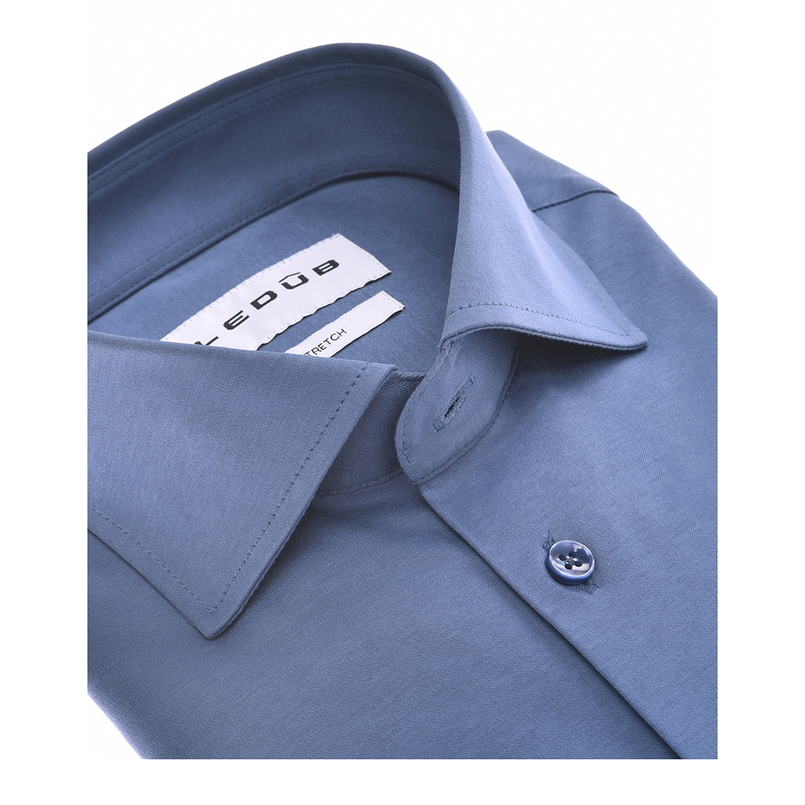 Ledub Heren Overhemd 143116 Blauw mele