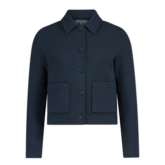 Les Copines Dames Blazer 25023jasjewafelstruc Navy