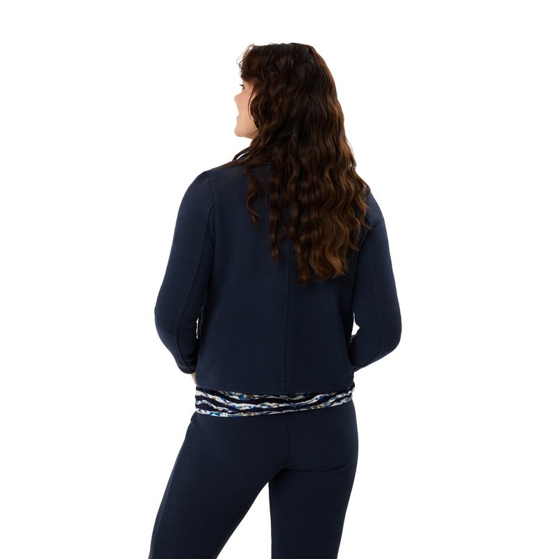 Les Copines Dames Blazer 25023jasjewafelstruc Navy