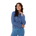 Les Copines Dames Blazer 25059jacquardjacket Navy