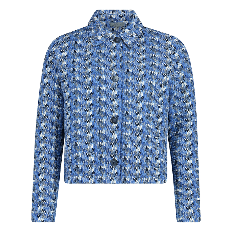 Les Copines Dames Blazer 25059jacquardjacket Navy