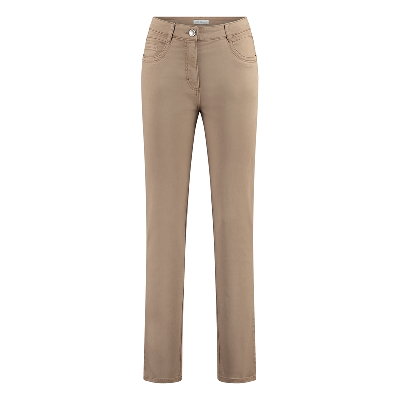 Les Copines Dames Broek Cathy Midden bruin