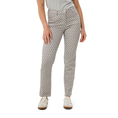 Les Copines Dames Broek Gretha#geo Ruit Middengrijs