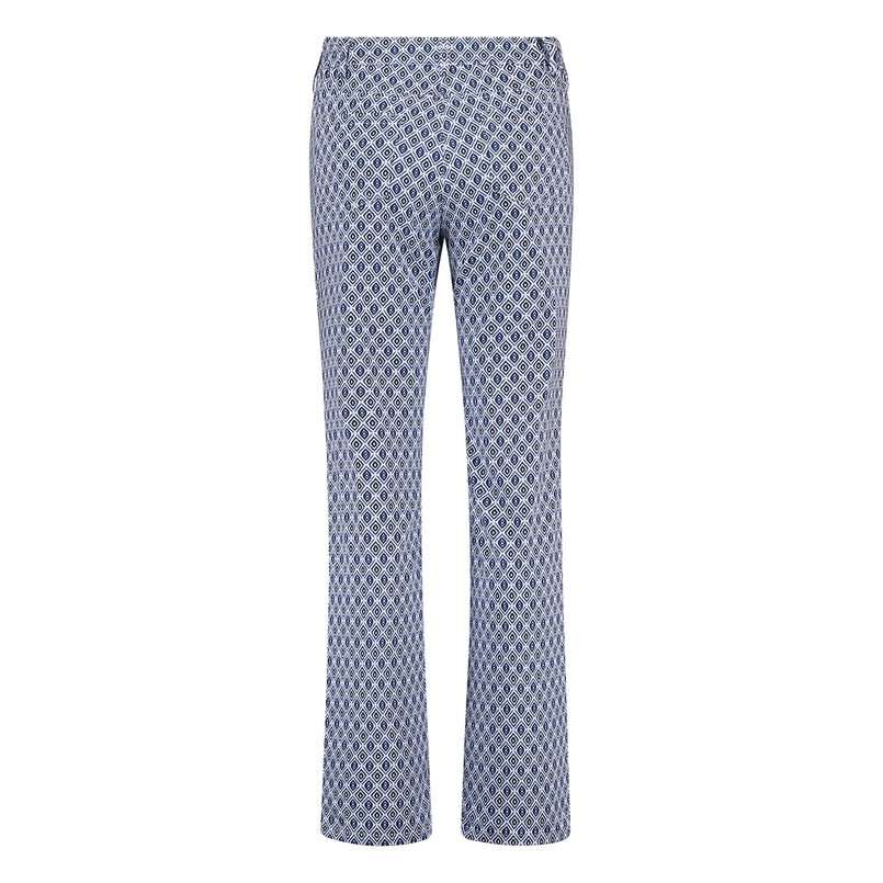 Les Copines Dames Broek Gretha#geo Ruit Navy