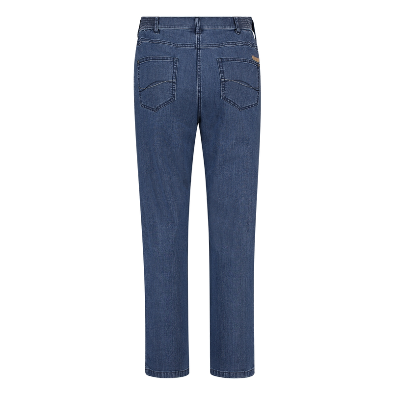 Les Copines Dames Capri Gretha3/4 Mid blue denim