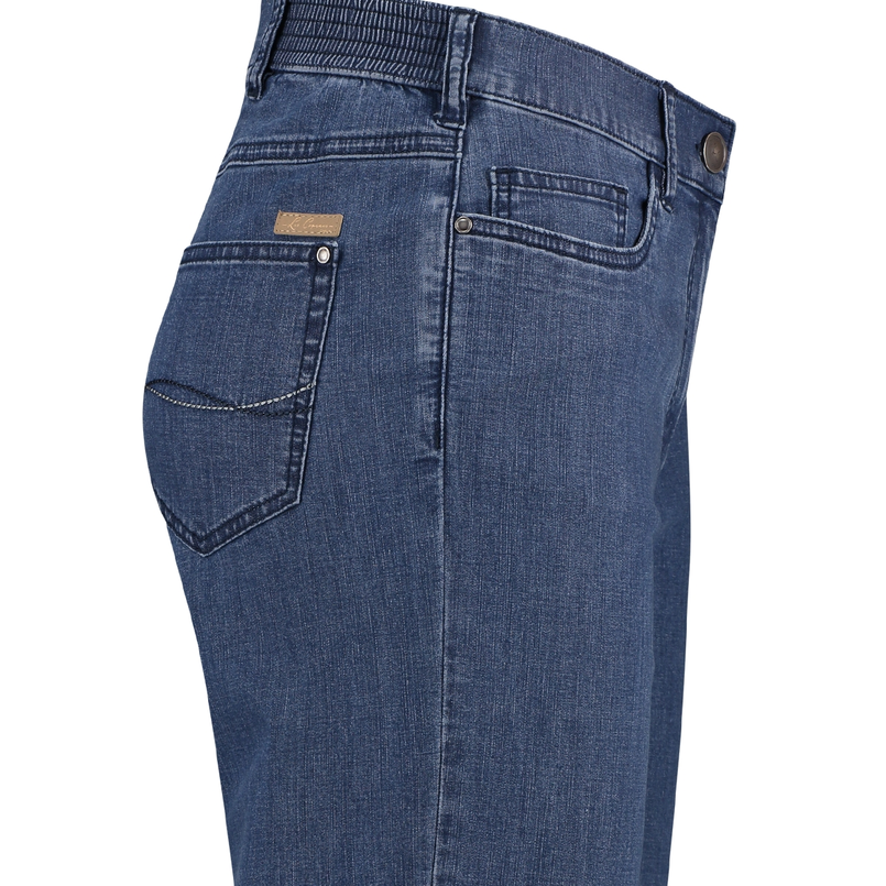Les Copines Dames Capri Gretha3/4 Mid blue denim