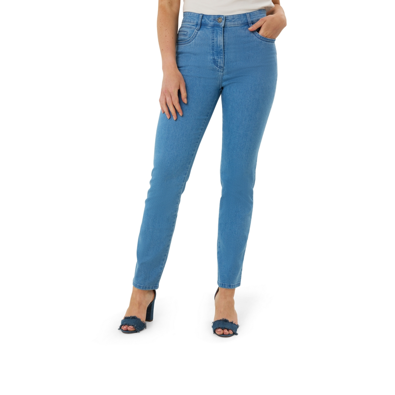 Les Copines Dames Jeans Cathydenim Sandra Bleached blue denim