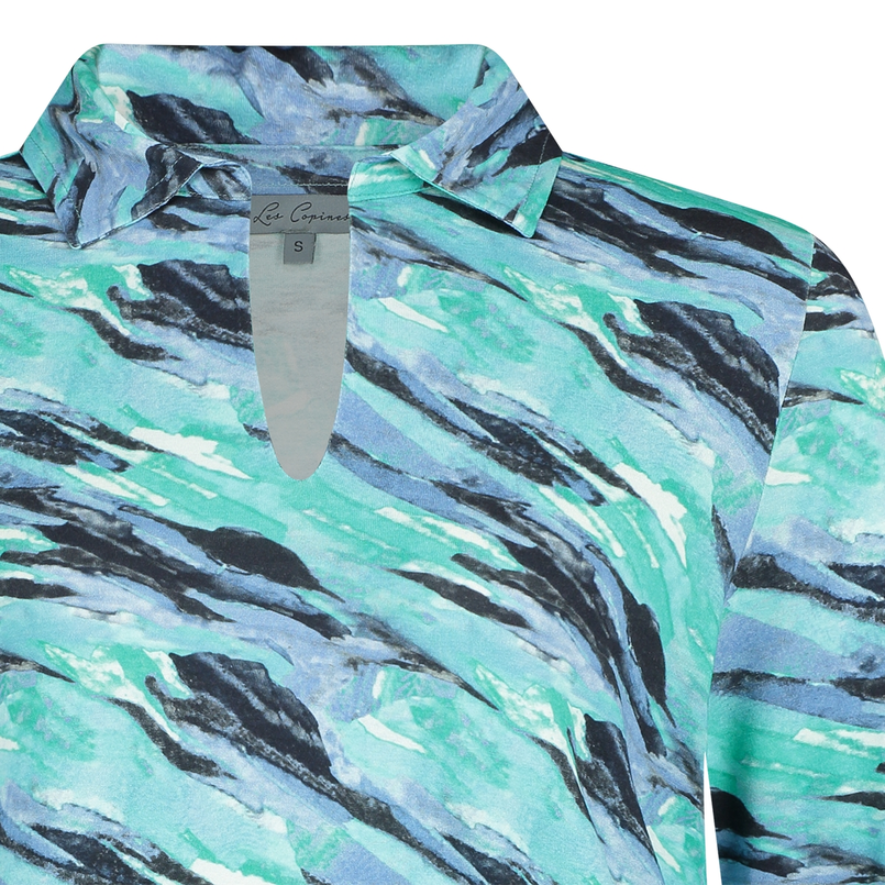 Les Copines Dames Polo 25035poloblousondess Aqua