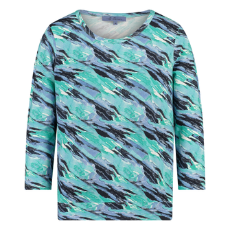 Les Copines Dames Top 25036topblouson3/4mw Aqua