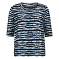 Les Copines Dames Top 25037topstripeeffect Bleu