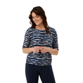 Les Copines Dames Top 25037topstripeeffect Bleu