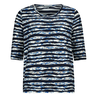 Les Copines Dames Top 25037topstripeeffect Bleu