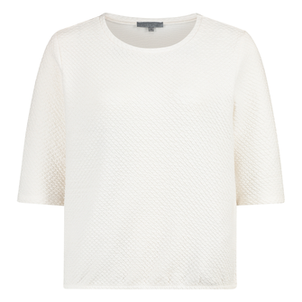 Les Copines Dames Top 25041 OFF-WHITE