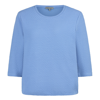 Les Copines Dames Top 25146 Midden blauw