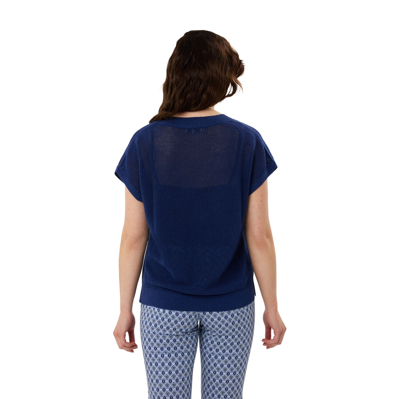 Les Copines Dames Trui Slk20-8387 Navy