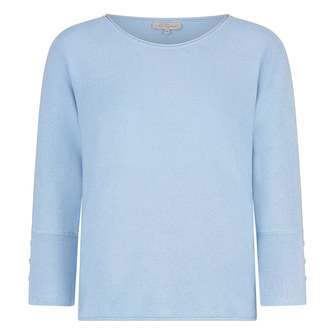 Les Copines Dames Trui Slk20-8742pullvleerm Bleu