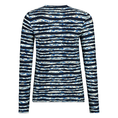 Les Copines Dames Vest 25030cardiganstripe Bleu