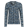 Les Copines Dames Vest 25030cardiganstripe Bleu