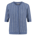 Les Copines Dames Vest 25123 Blauw dessin