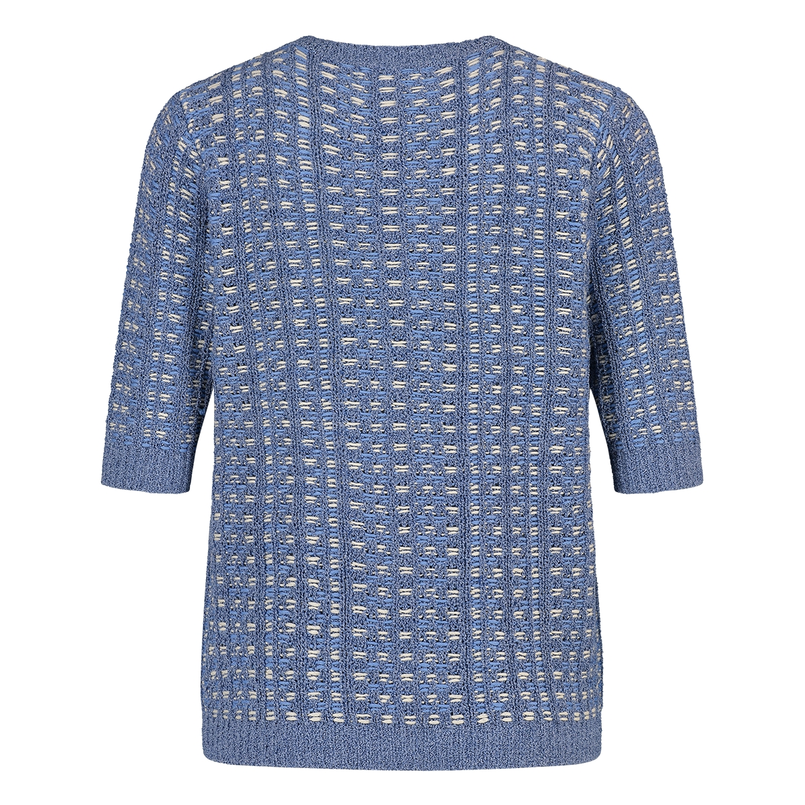Les Copines Dames Vest 25123 Blauw dessin