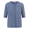 Les Copines Dames Vest 25123 Blauw dessin