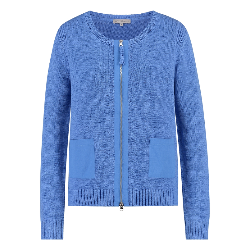 Les Copines Dames Vest Slk272-8465vestlint Kobalt