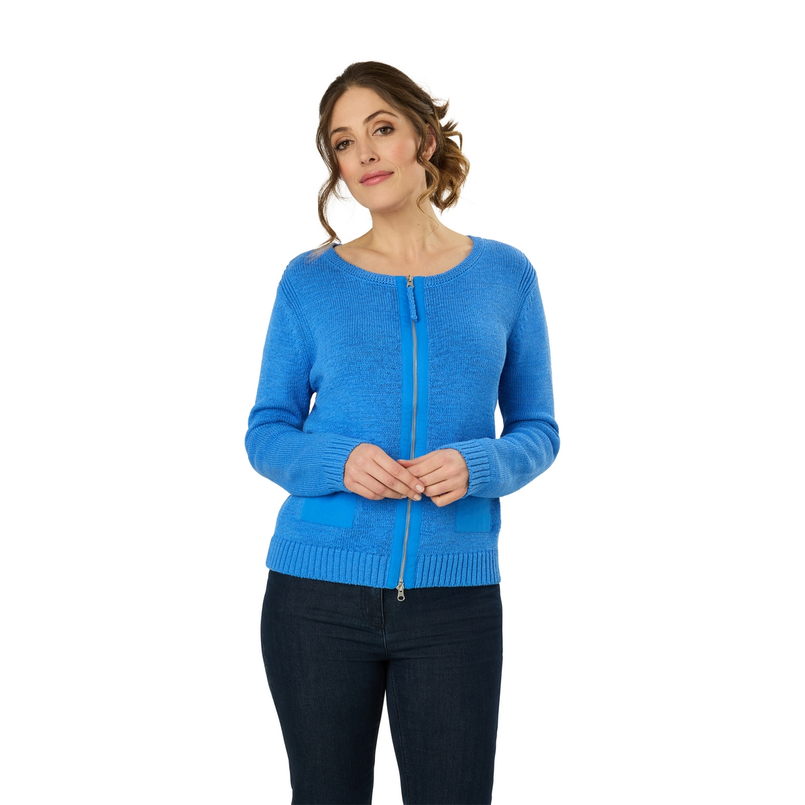 Les Copines Dames Vest Slk272-8465vestlint Kobalt