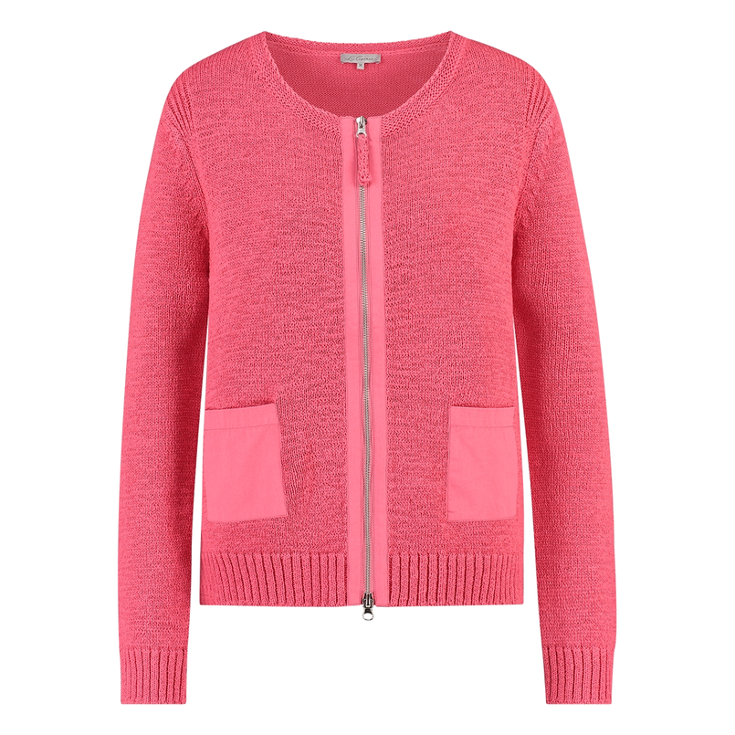 Les Copines Dames Vest Slk272-8465vestlint Koraal