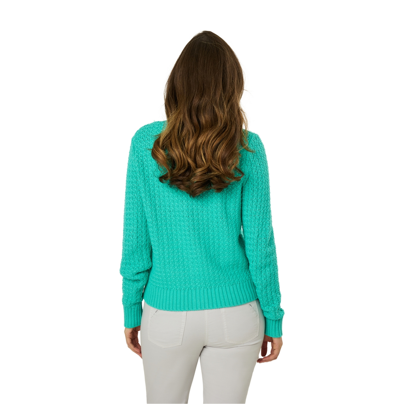 Les Copines Dames Vest Slk360-8751vestfancy Aqua