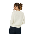 Les Copines Dames Vest Slk360-8751vestfancy Wit