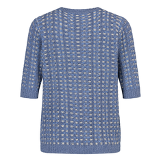 Les Copines Dames vestje 25123 Blauw dessin