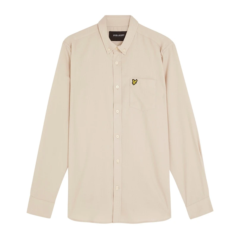 Lyle & Scott Heren Overhemd Lw1920v.w503 Beige