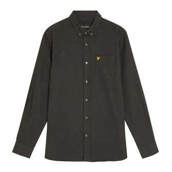 Lyle & Scott Heren Overhemd Lw1920v.x878 Antraciet