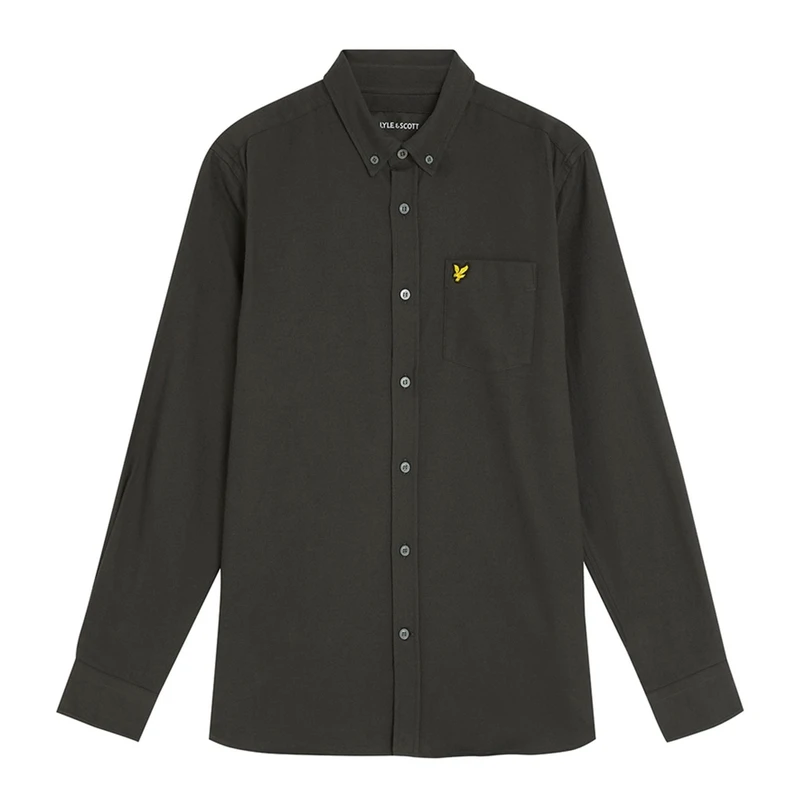 Lyle & Scott Heren Overhemd Lw1920v.x878 Antraciet