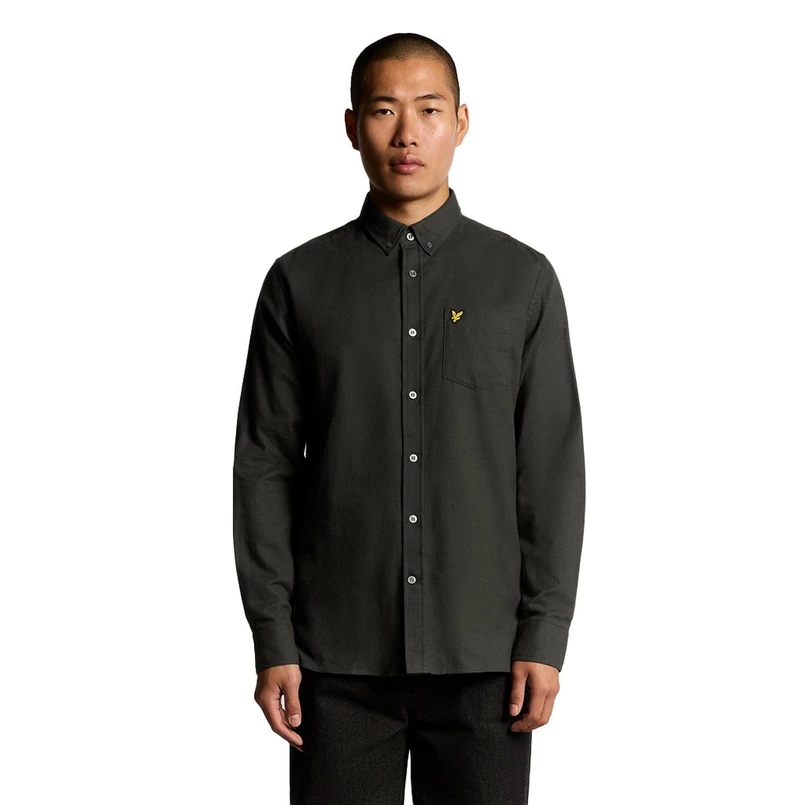 Lyle & Scott Heren Overhemd Lw1920v.x878 Antraciet