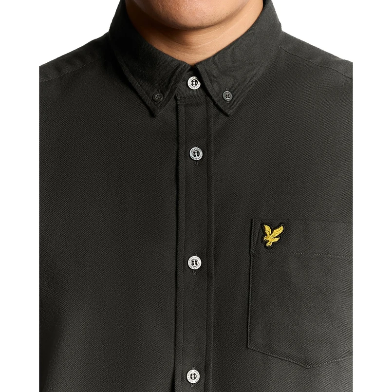 Lyle & Scott Heren Overhemd Lw1920v.x878 Antraciet