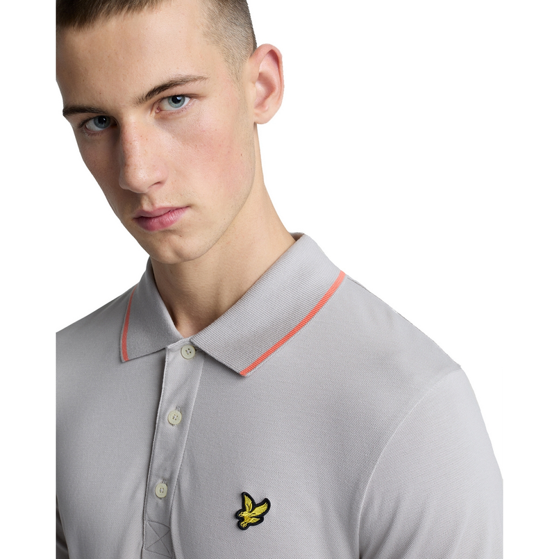 Lyle & Scott Heren Polo Sp1524vog.x734 Grijs dessin