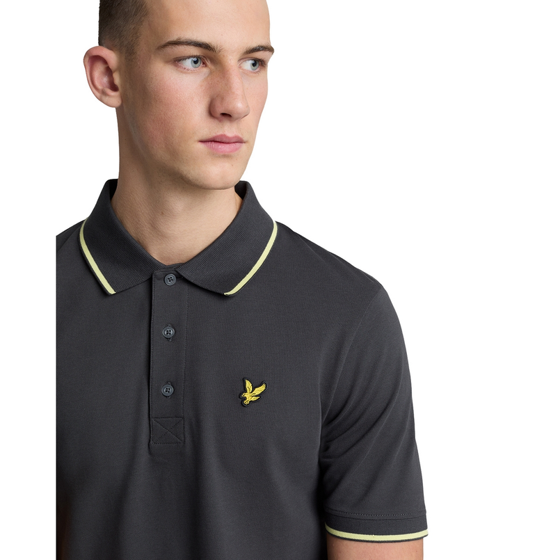 Lyle & Scott Heren Polo Sp1524vog.x735 Antraciet