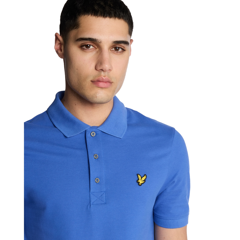 Lyle & Scott Heren Polo SP400VOG.X790 Midden blauw